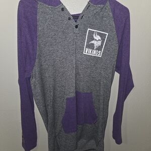 Purple and Gray Vikings Hoodie